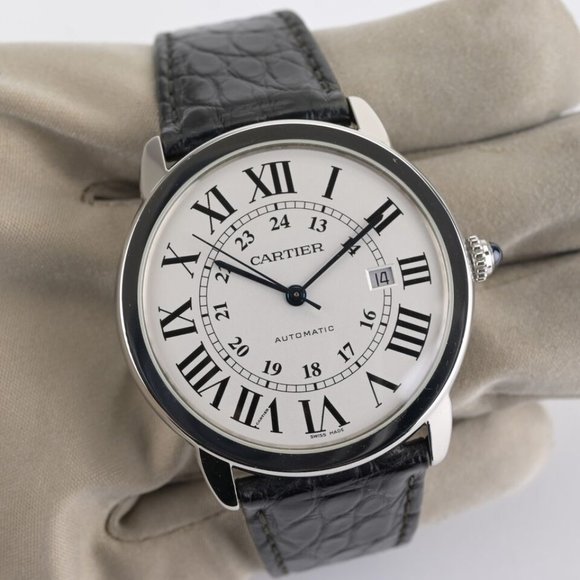Cartier Ronde Solo XL 3802 W6701010 42mm Stainless Steel Watch W/ Box - Picture 8 of 13